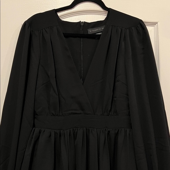 La Femme en Noir Belladonna Maxi Dress in Black - Size Medium NWOT - Picture 4 of 9